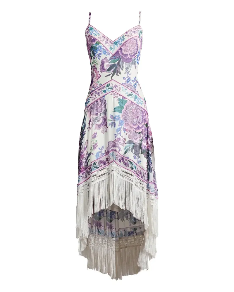 Tadashi Shoji Kleid mit Blumen-Print - Weiß Weiß