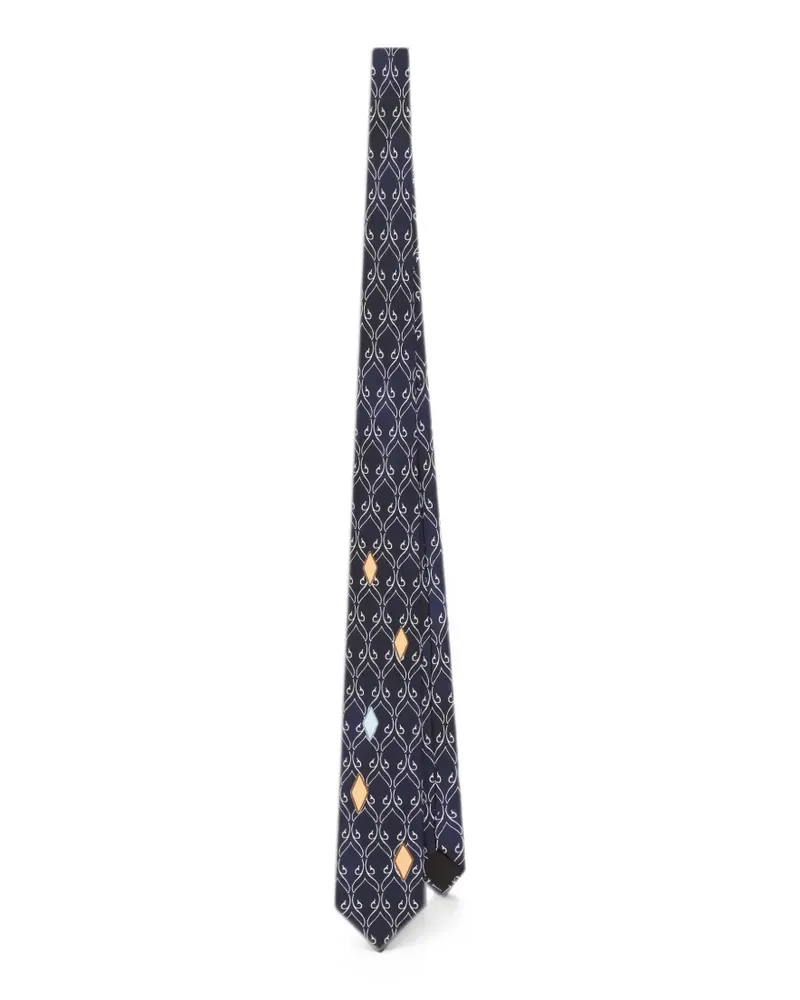 Dolce & Gabbana Krawatte mit Print - Blau Blau