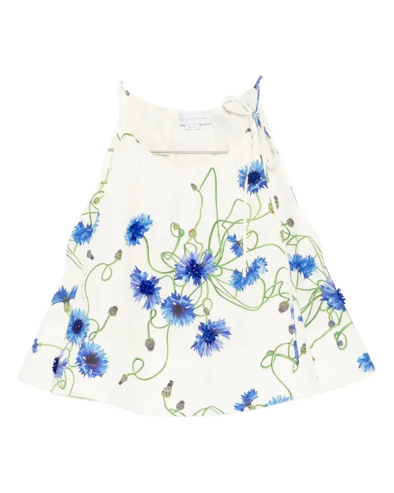 Stella McCartney Fiordaliso beaded-embroidery blouse - Weiß Weiß