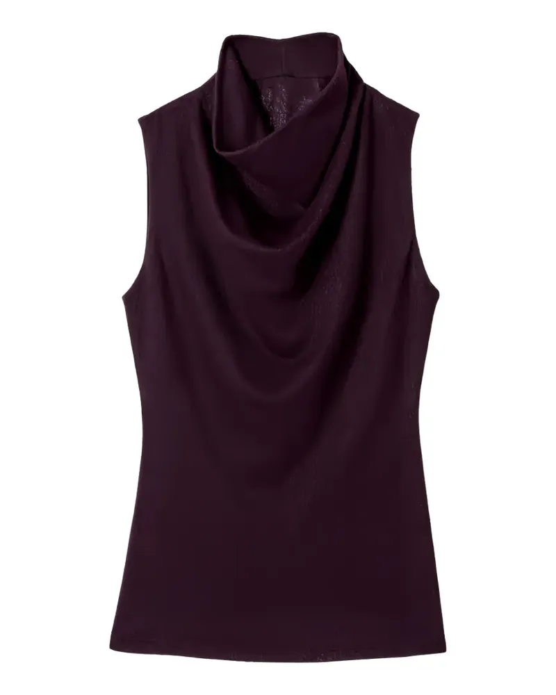 Smythe Top mit drapiertem Kragen - Violett Violett