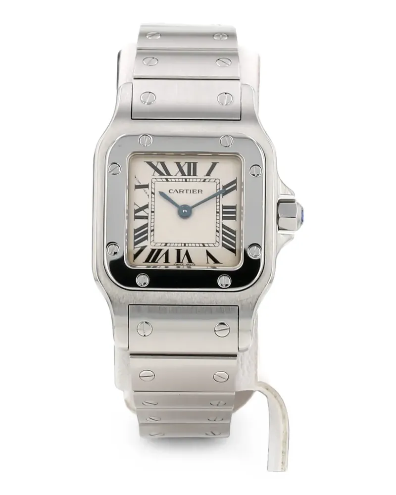 Cartier 2010s Santos Galbée Armbanduhr 24mm - Weiß Weiß