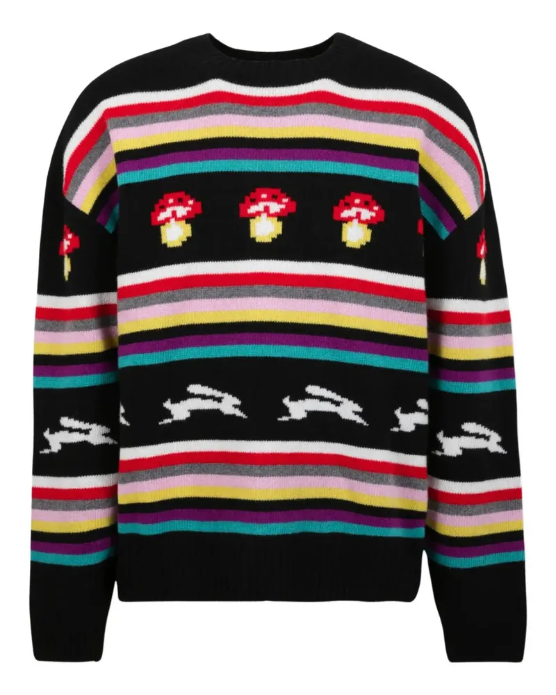 MSGM jacquard oversized sweater - Schwarz Schwarz