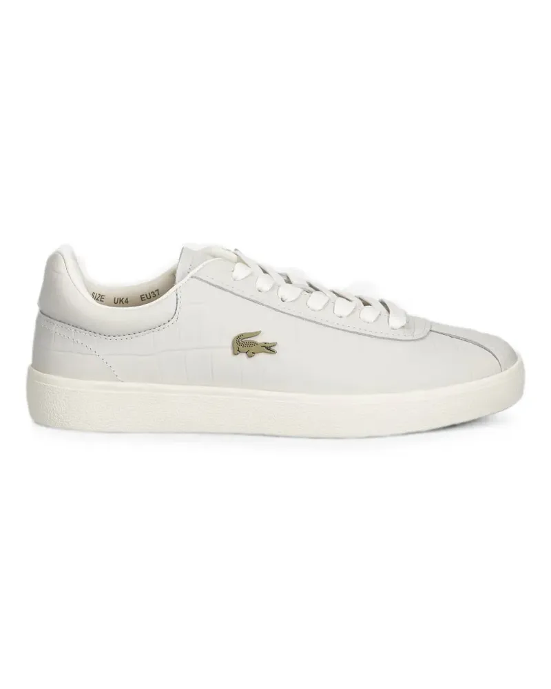 Lacoste croc-effect leather sneakers - Weiß Weiß