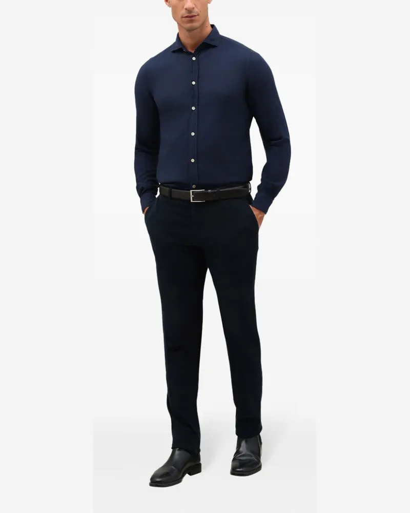 Boglioli Hemd aus Popeline - Blau Blau