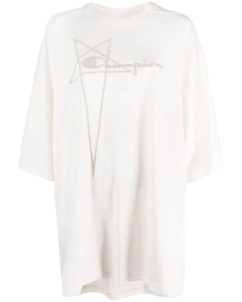 Rick Owens T-Shirt mit Logo Nude