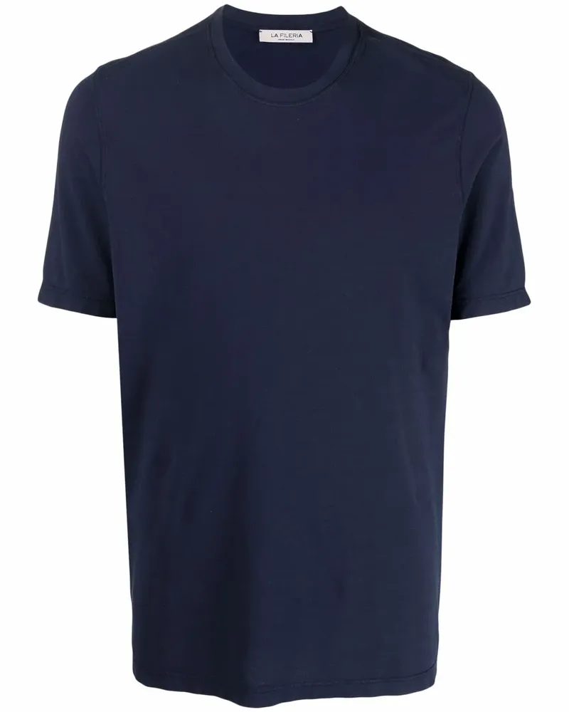 La Fileria Klassisches T-Shirt - Blau Blau