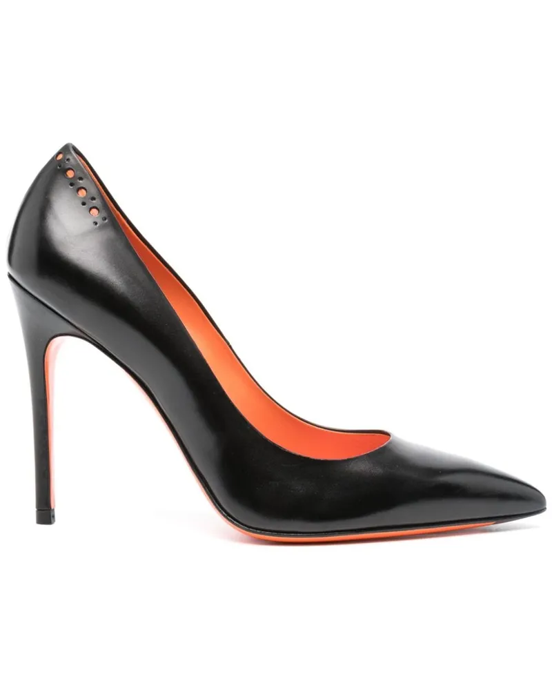 Santoni Pumps 105mm - Schwarz Schwarz