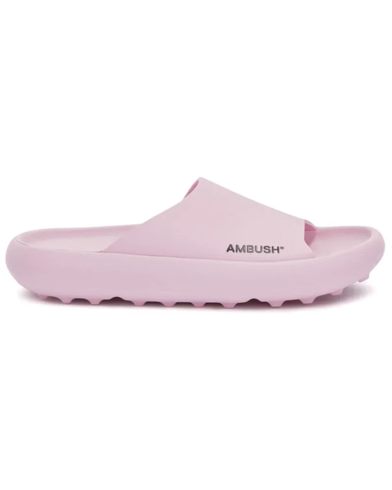 AMBUSH Pantoletten mit Logo-Print Rosa