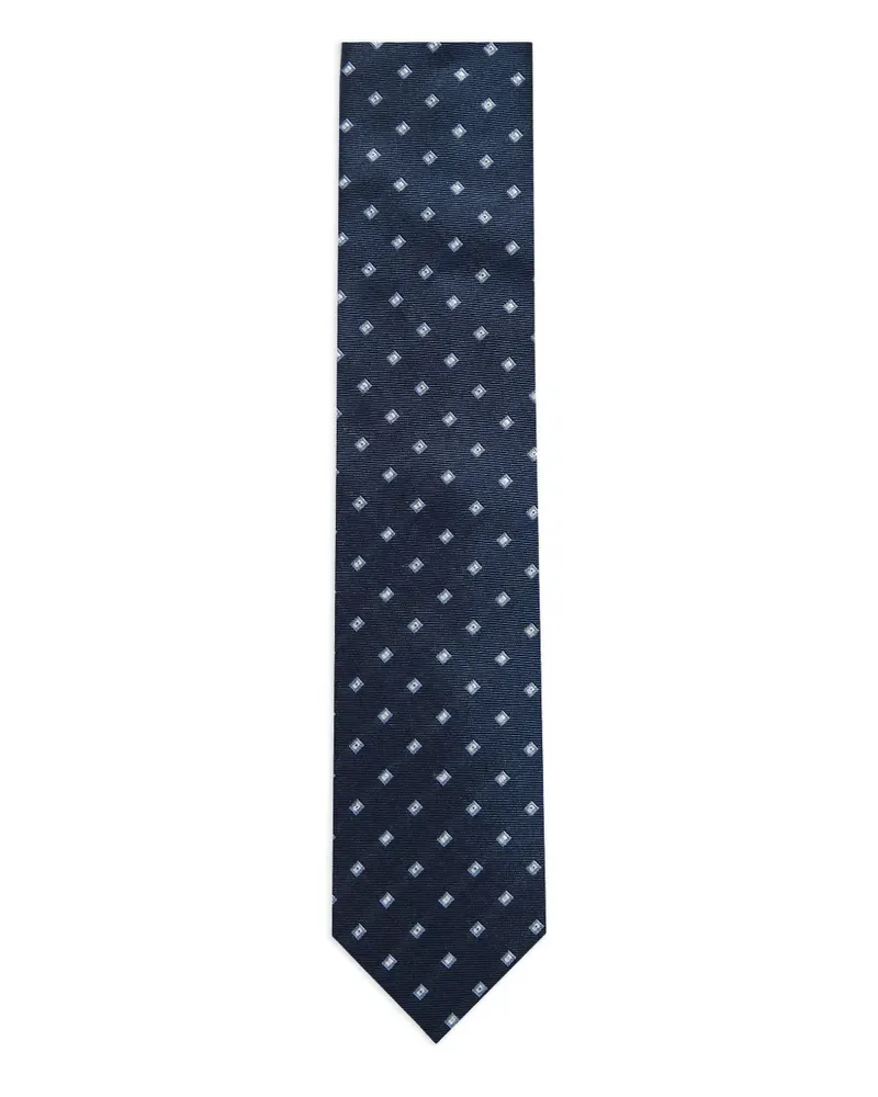 Corneliani Geometrisch gemusterte Krawatte - Blau Blau