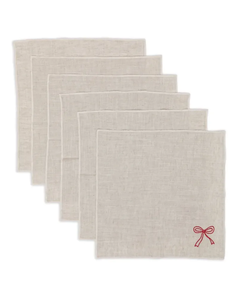 Bambah Jollie Servietten (6er-Set) - Nude Nude