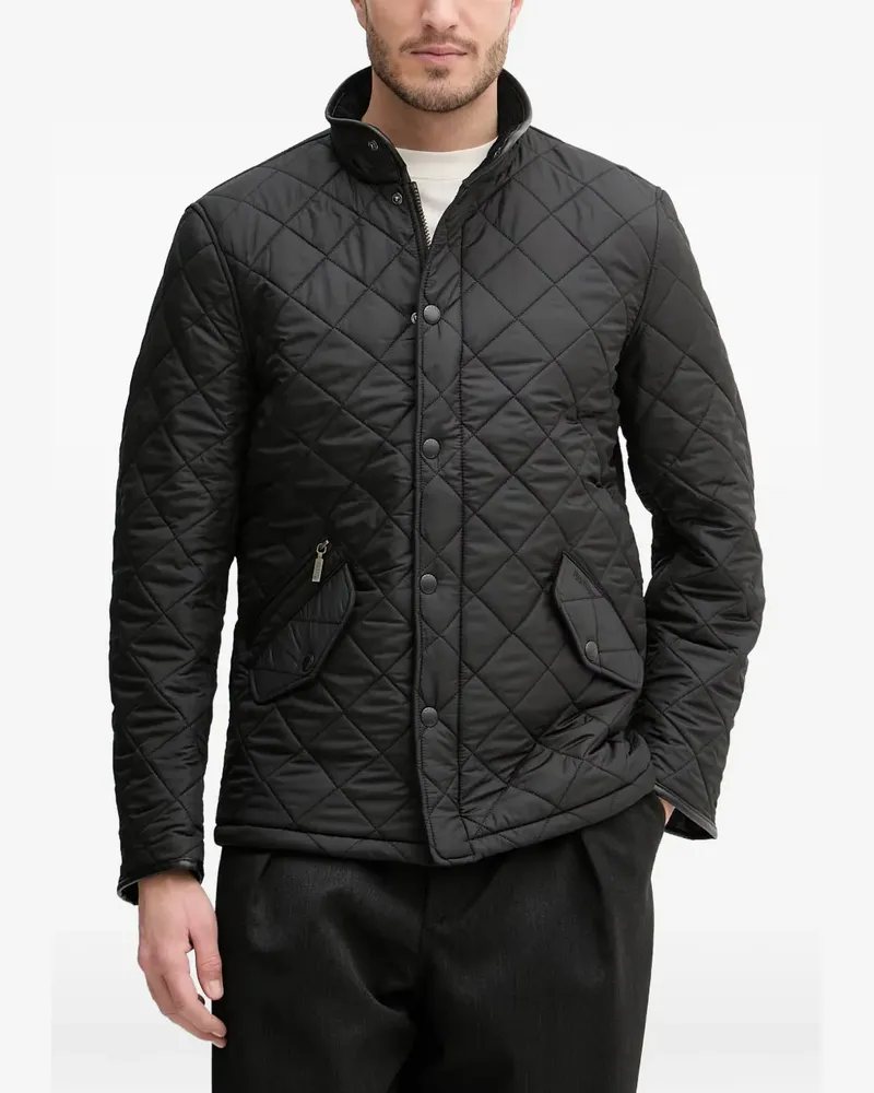 Barbour Powell quilted high-neck jacket - Schwarz Schwarz