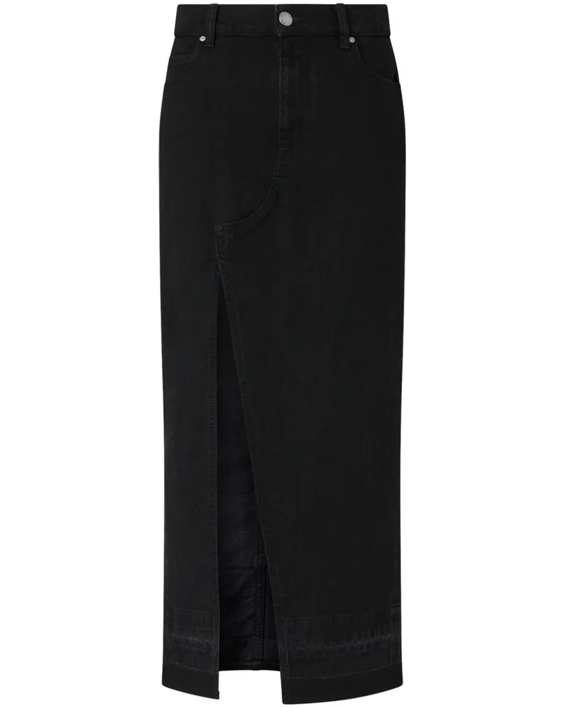 Pinko Maxirock aus Denim - Schwarz Schwarz