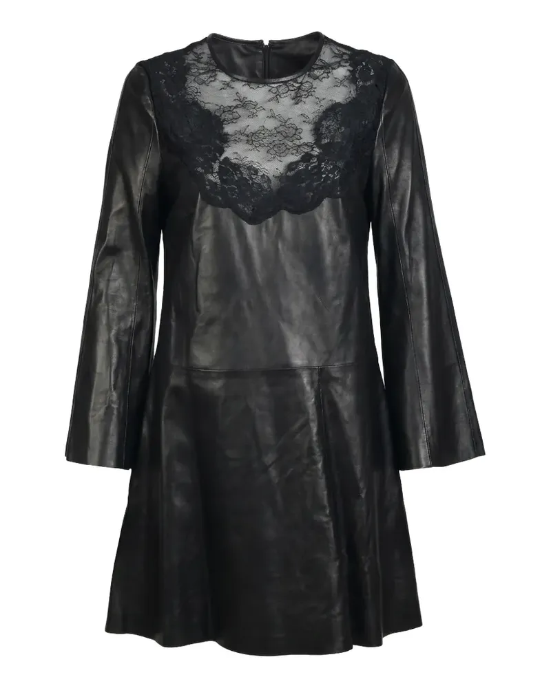 Valentino Garavani Minikleid mit Spitzeneinsätzen - Schwarz Schwarz