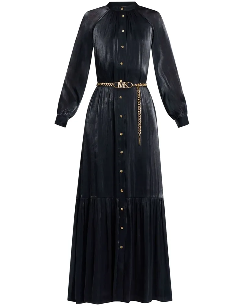 Michael Kors Maxikleid mit Gürtel - Schwarz Schwarz
