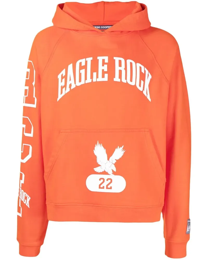 Reese Cooper Hoodie mit Logo-Print - Orange Orange