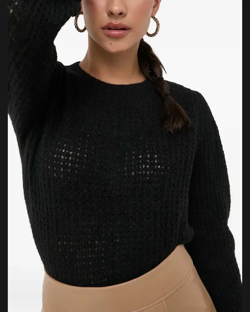 Silvian Heach Pullover mit Ballonärmeln - Schwarz Schwarz