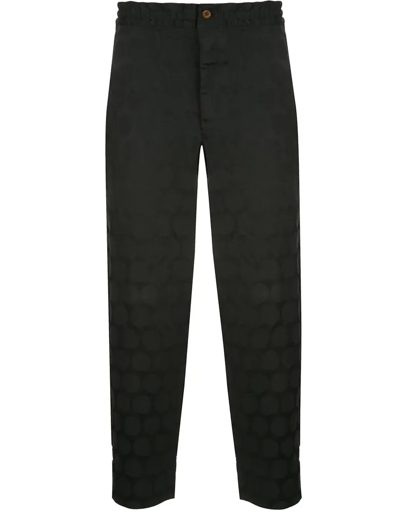 Comme des Garçons Gepunktete Hose - Schwarz Schwarz