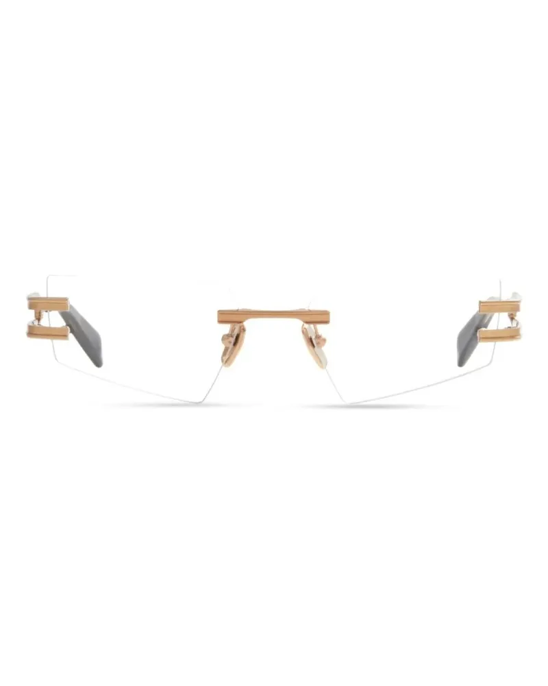 Balmain Eckige Brille - Gold Gold