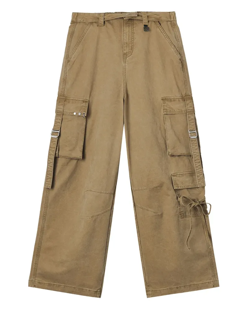 Musium Div. Hose mit Logo-Patch - Nude Nude