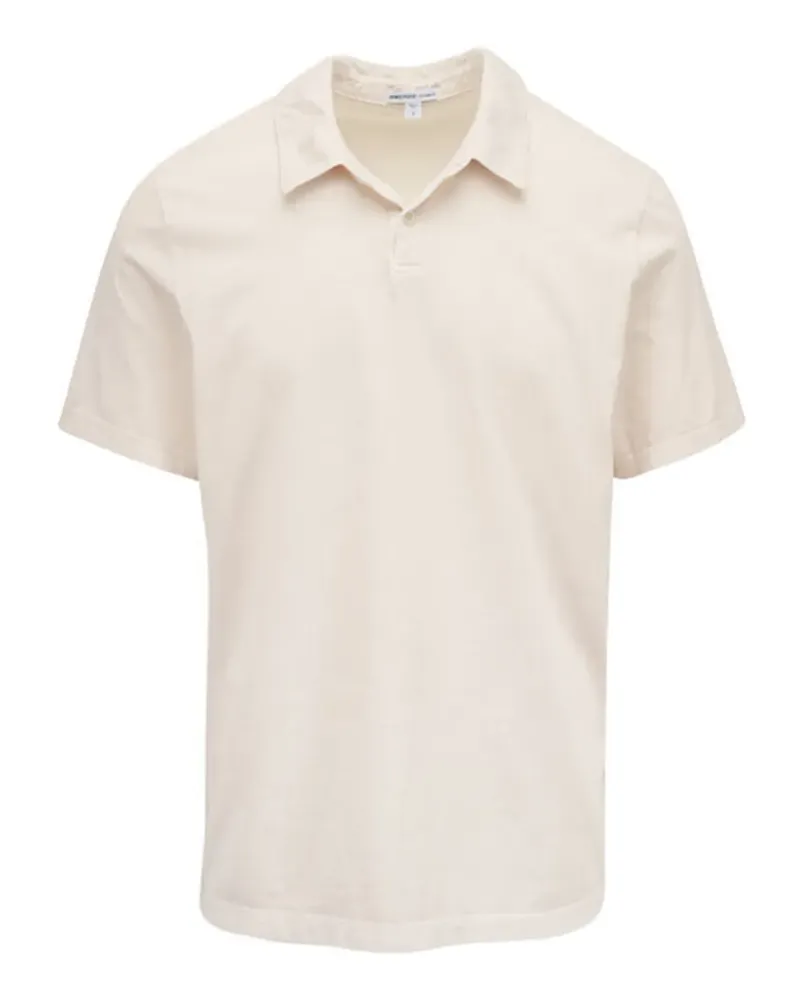 James Perse Poloshirt mit kurzen Ärmeln - Nude Nude