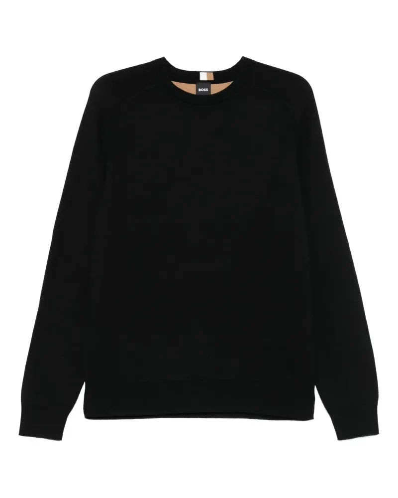 HUGO BOSS crew-neck sweatershirt - Schwarz Schwarz