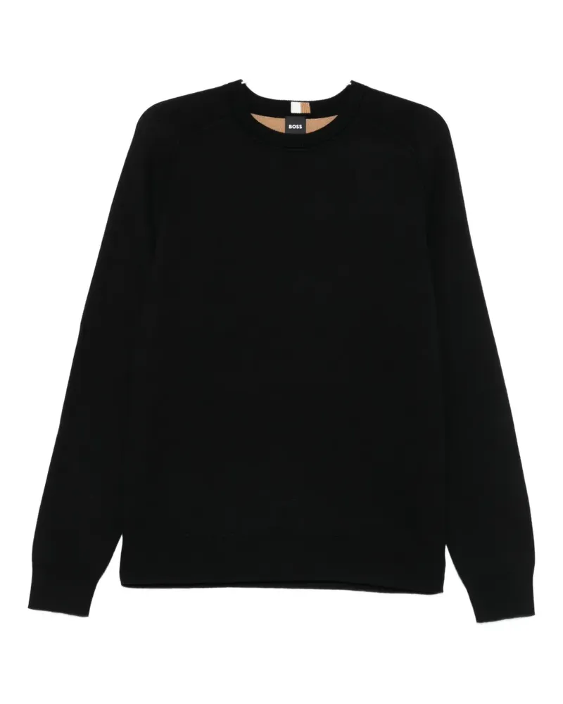 HUGO BOSS crew-neck sweatershirt - Schwarz Schwarz