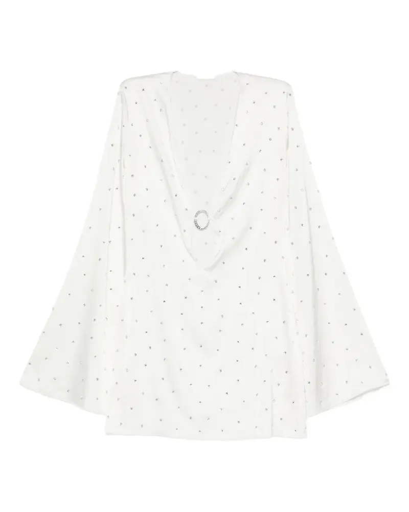 Oséree crystal-embellished ring-detail mini dress - Weiß Weiß