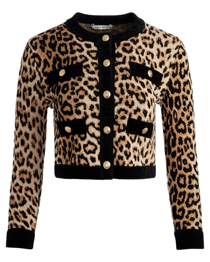 Alice + Olivia Claira Cardigan - Braun Braun