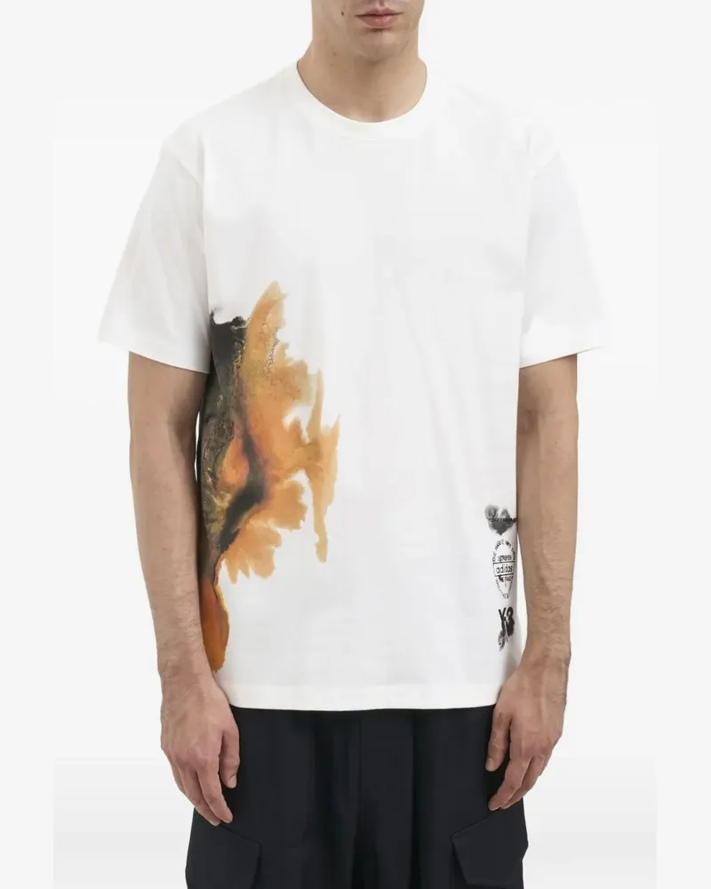 Y-3 graphic-print T-shirt - Weiß Weiß