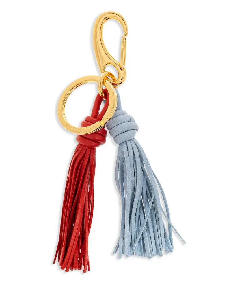 WANDLER Schlüsselanhänger mit Quasten - Blau Blau