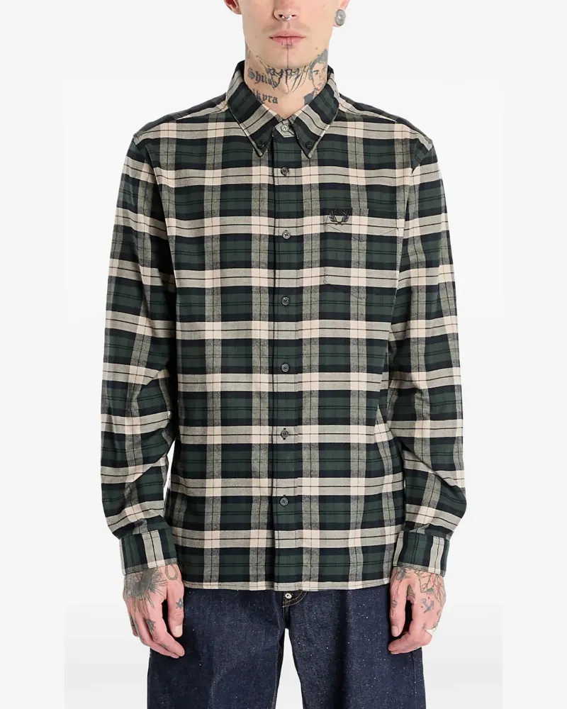 Fred Perry tartan-pattern shirt - Grün Grün