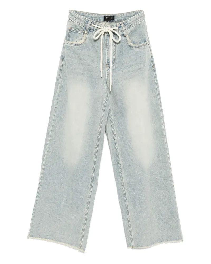 Tout a Coup Jeans mit geradem Bein - Blau Blau