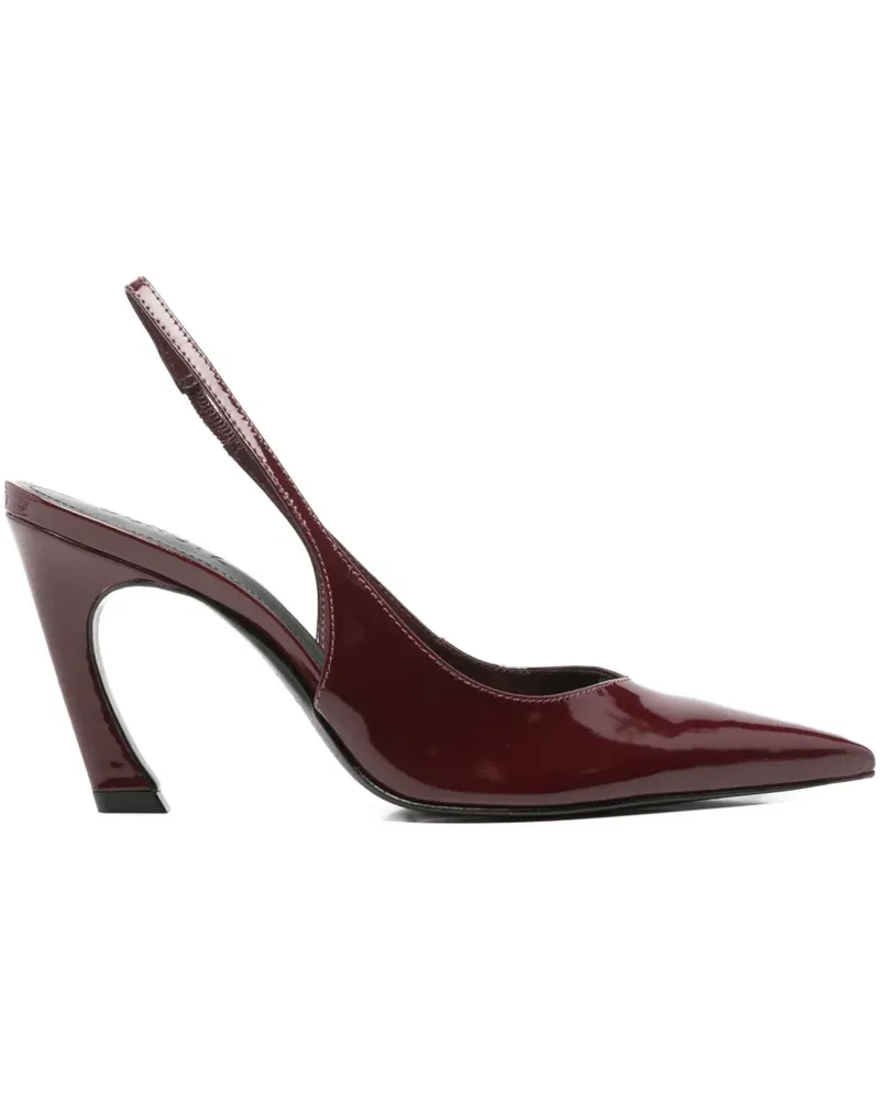 Schutz 90mm pointed-toe slingback pumps - Rot Rot
