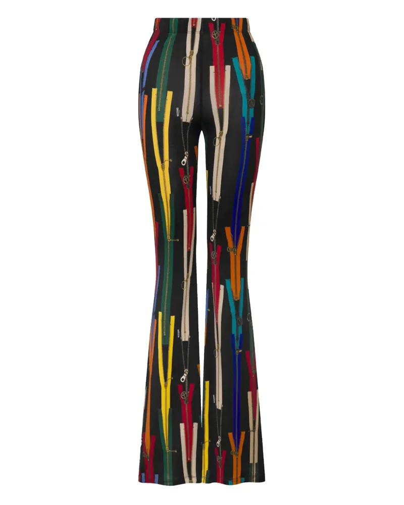 Moschino Ausgestellte Hose - Schwarz Schwarz