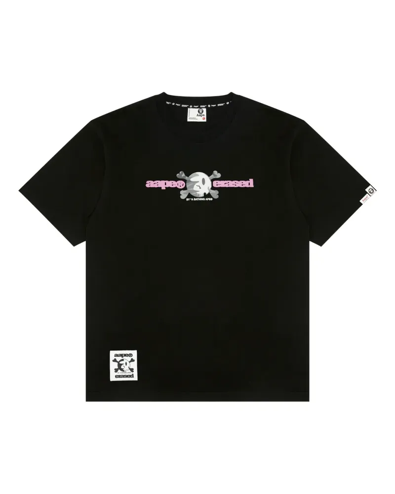 BAPE skull graphic T-shirt - Schwarz Schwarz