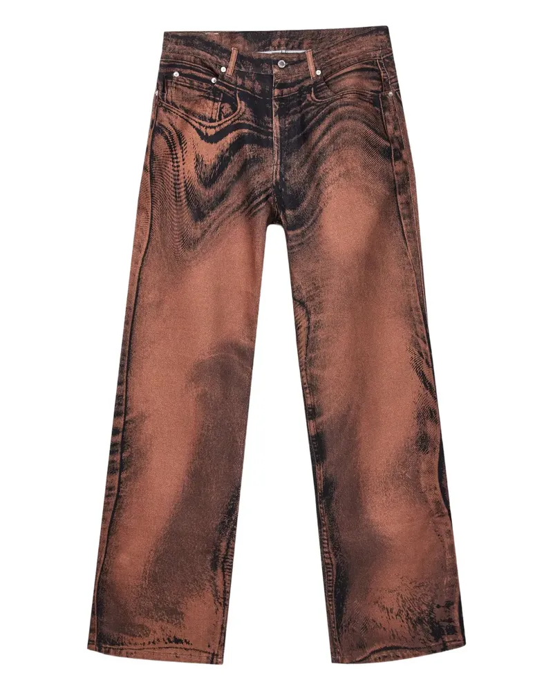 Camper Jeans mit Acid-Wash-Effekt - Braun Braun