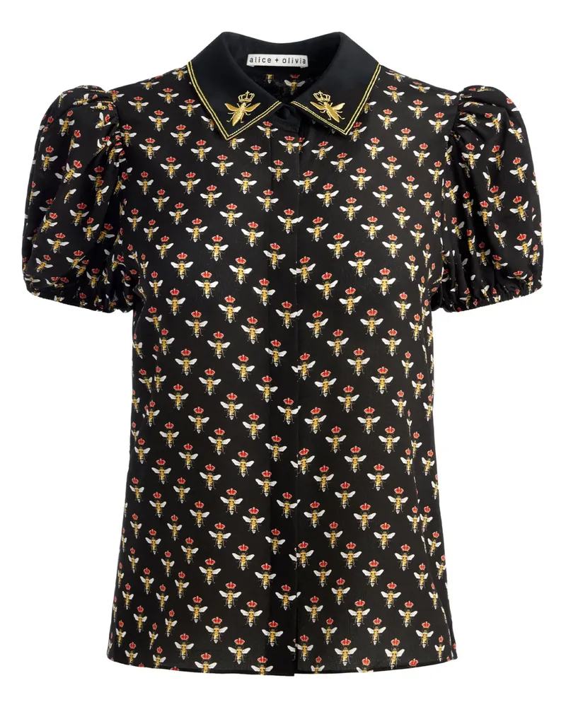 Alice + Olivia Willa Bluse - Schwarz Schwarz