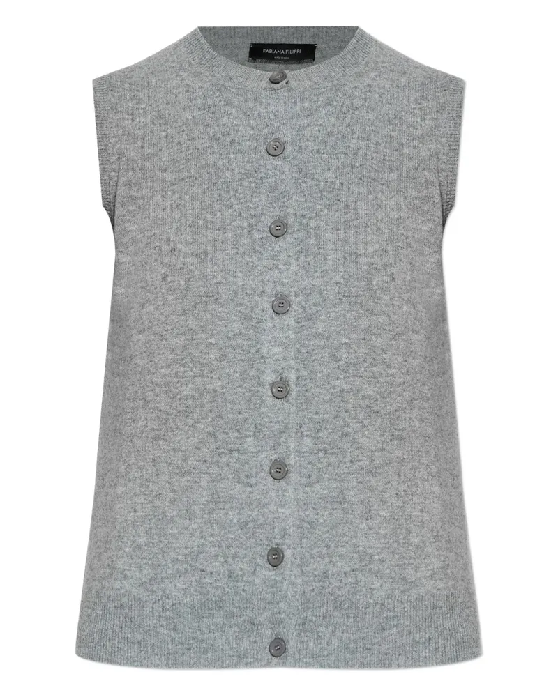 Fabiana Filippi Geknöpfter Cardigan - Grau Grau