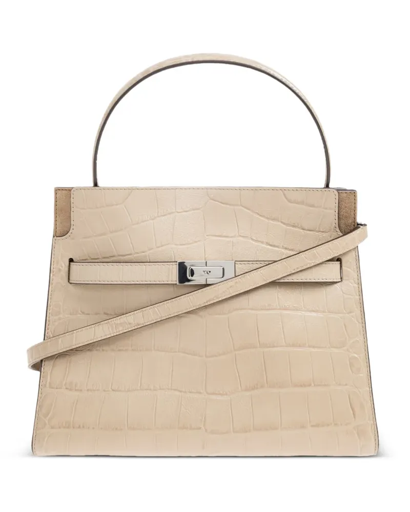 Tory Burch Shopper mit Kroko-Optik - Nude Nude