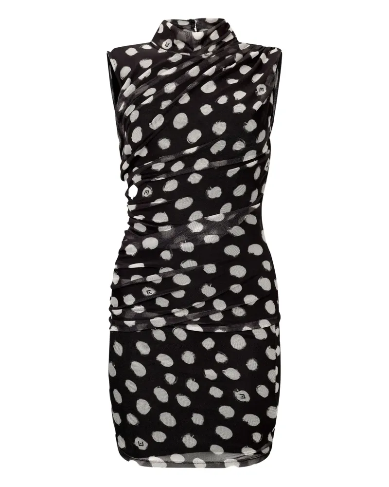 Liu Jo Kleid mit Polka Dots - Schwarz Schwarz