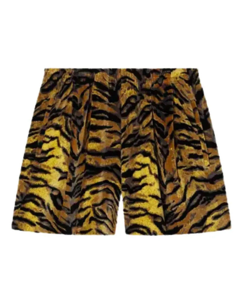 Kenzo Bermudas mit Tiger-Print - Gelb Gelb
