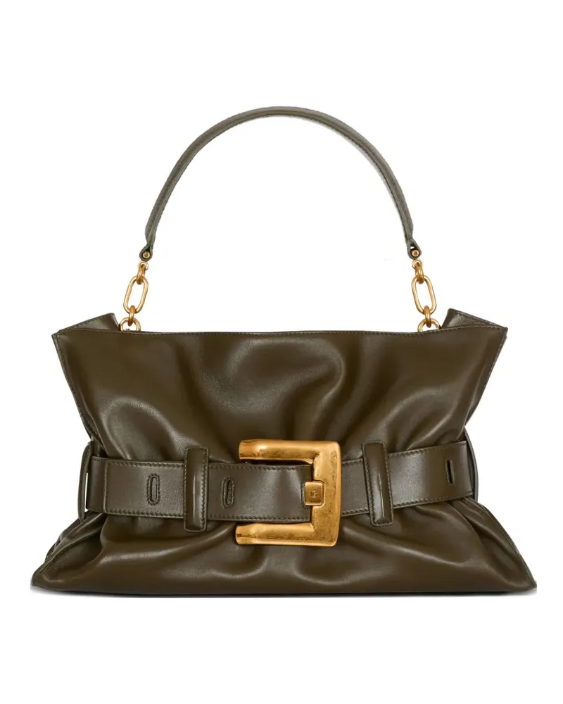 Balmain Mittelgroße Schultertasche - Grün Grün