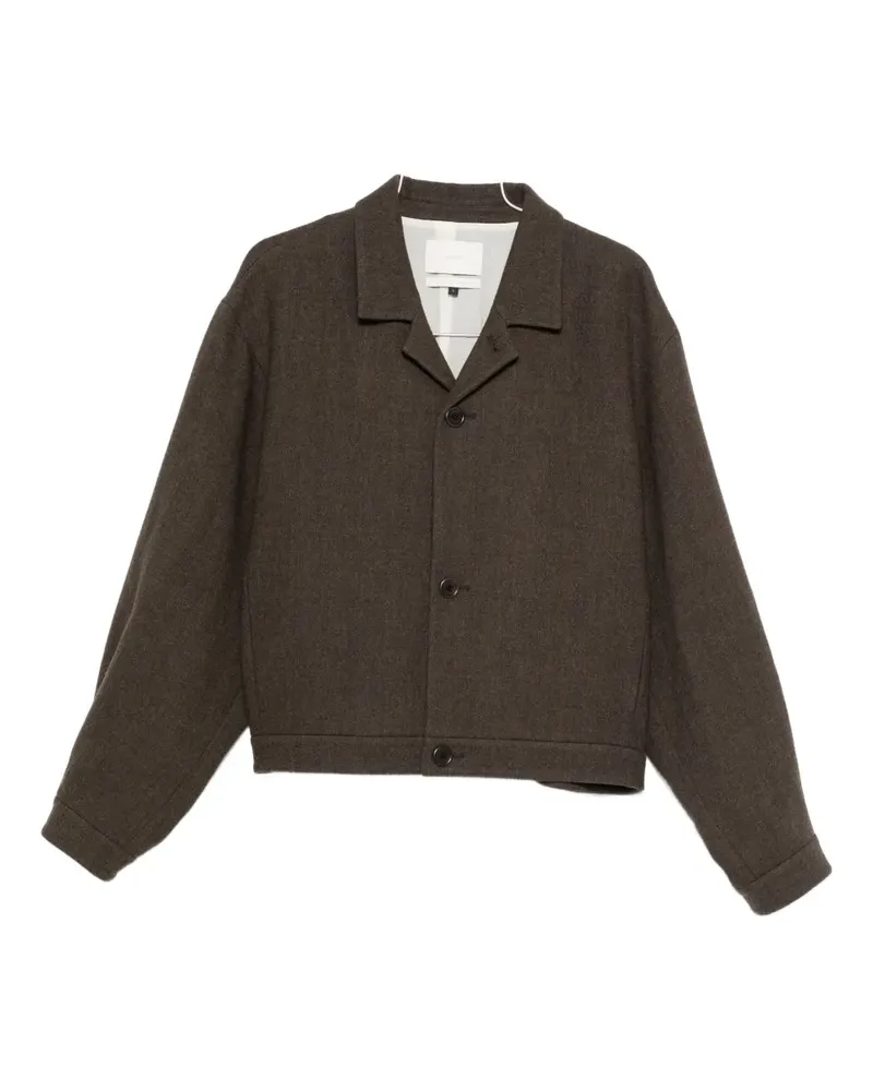 AMOMENTO button-down shirt jacket - Braun Braun