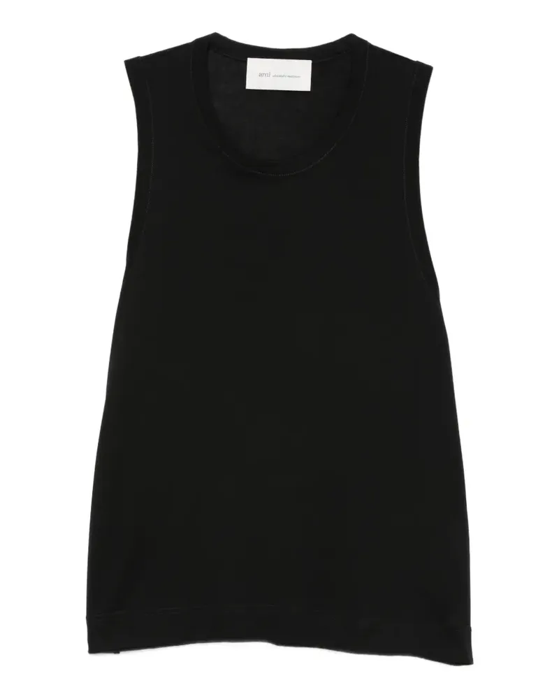 AMI Paris crew-neck vest - Schwarz Schwarz