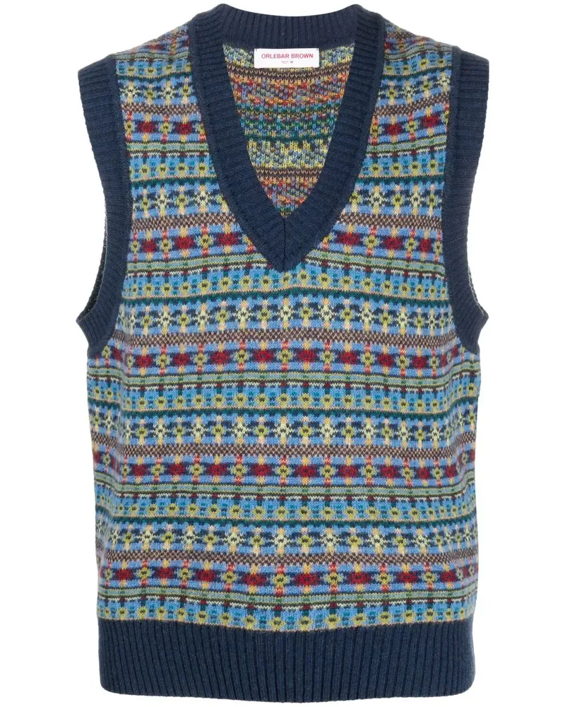 Orlebar Brown Kendall Pullunder - Blau Blau