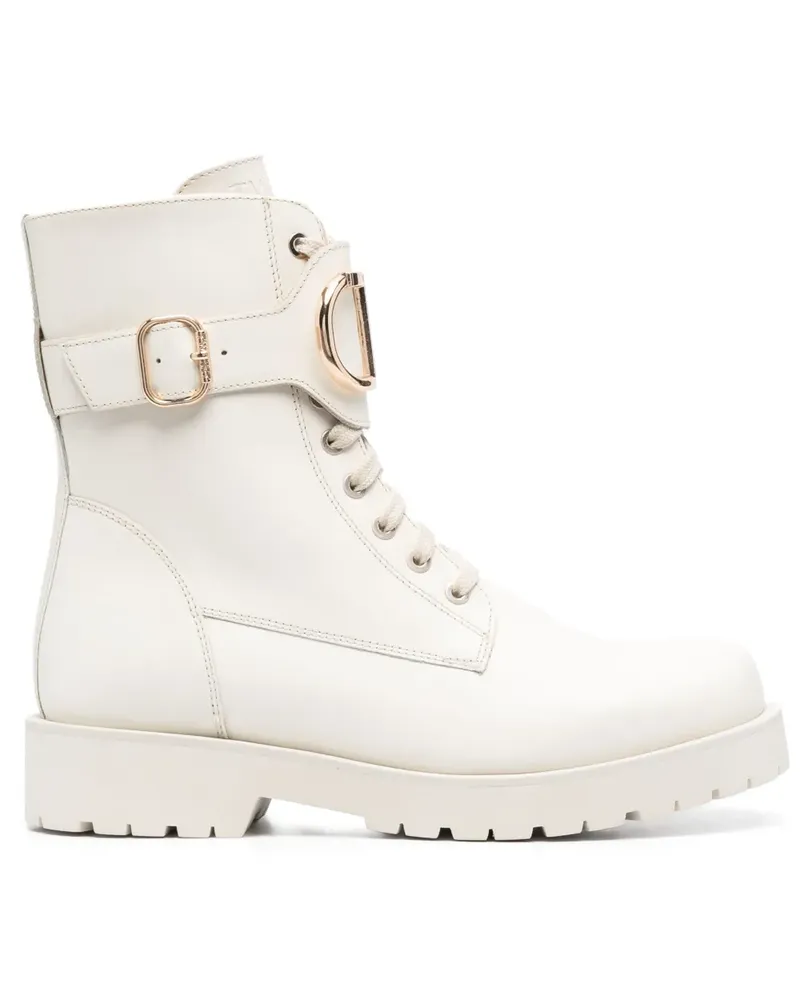Twin-Set Klassische Stiefeletten - Weiß Weiß