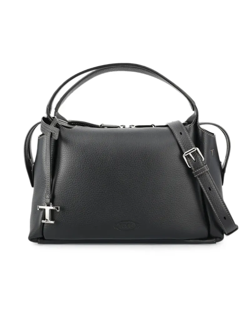 TOD'S T-pendant pebble-leather handbag - Schwarz Schwarz