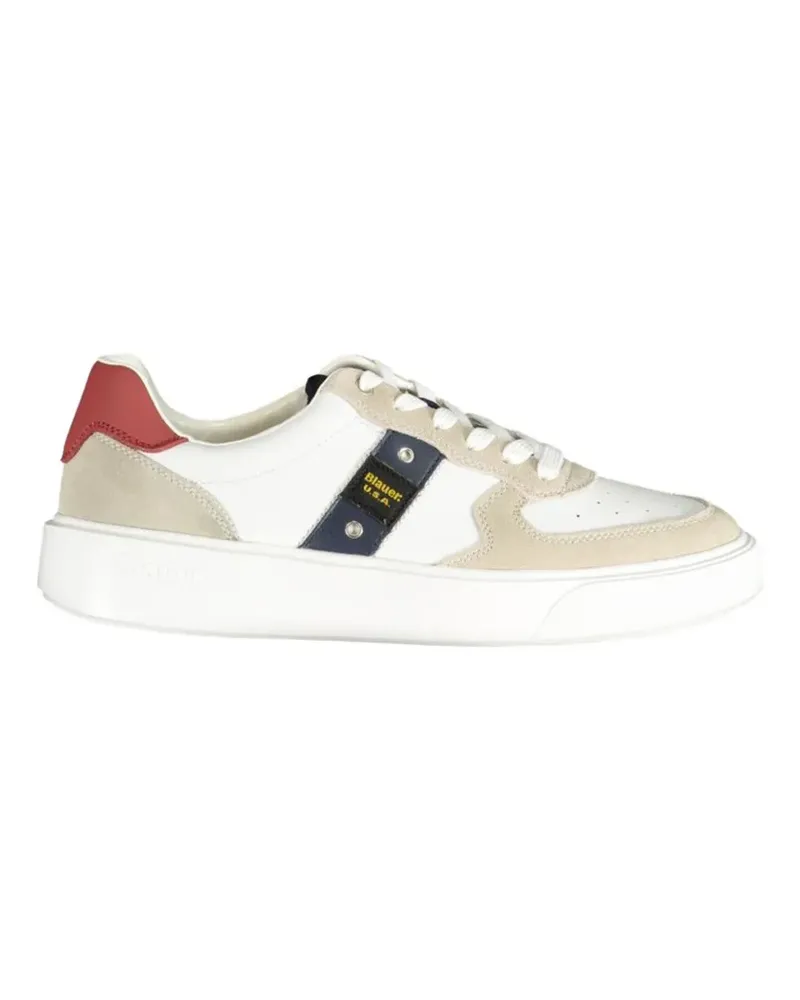Blauer low top sneakers - Weiß Weiß