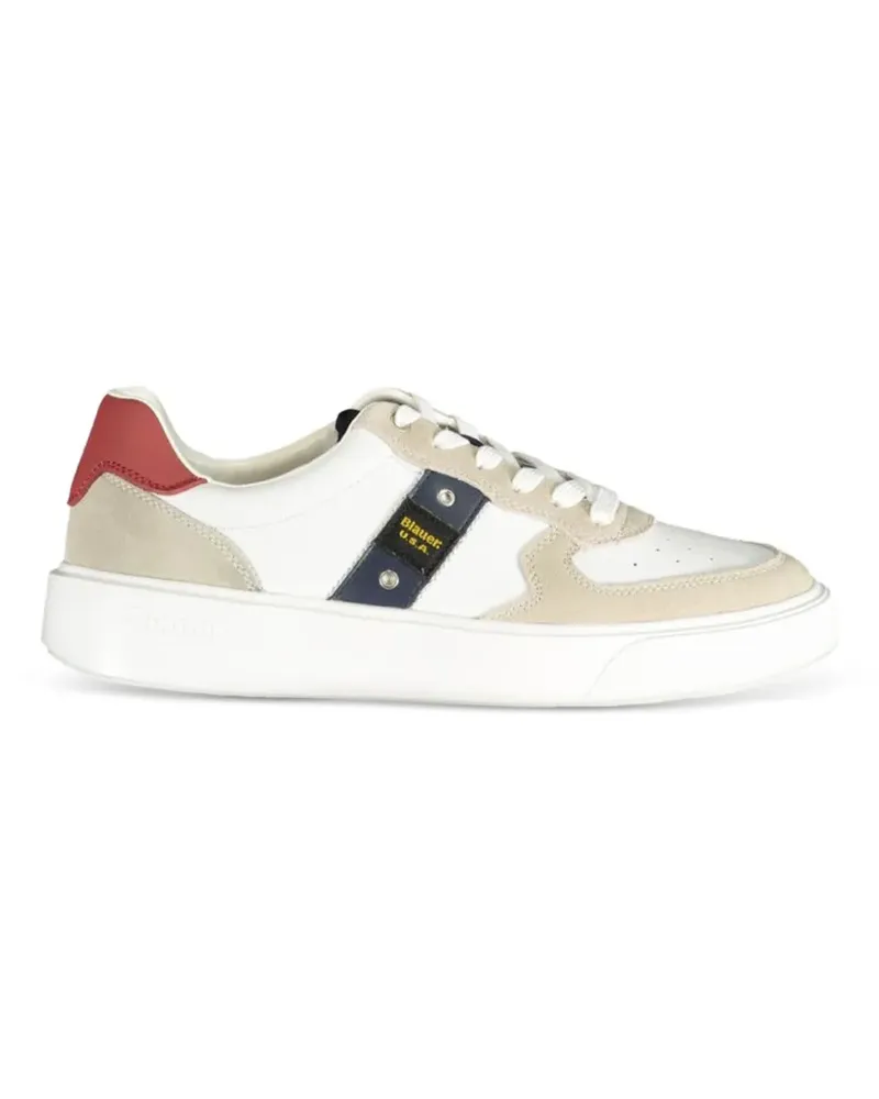 Blauer low top sneakers - Weiß Weiß