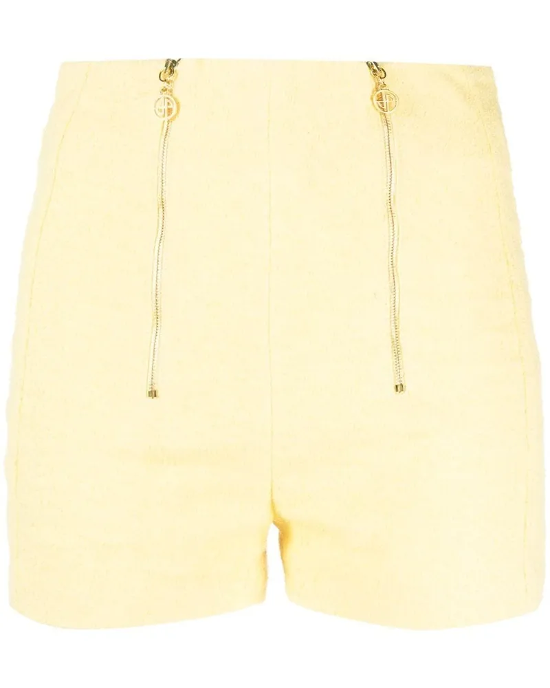Patou Shorts mit doppeltem Reißverschluss - Gelb Gelb
